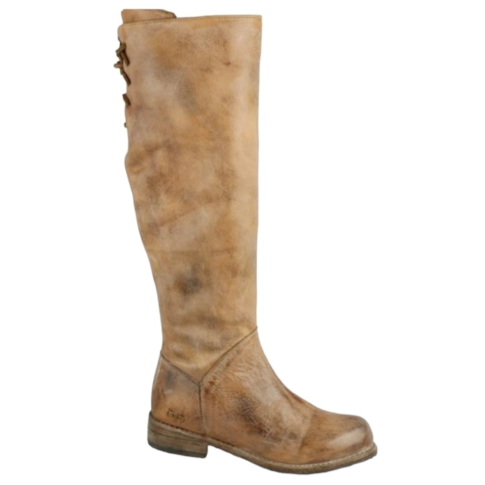 Bed Stu Womens Manchester Distressed Leather Tan Rustic boots sz 6.5
